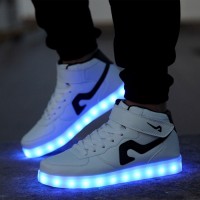 Unisex 7 colors LED Light Charging New Lighting Shoes